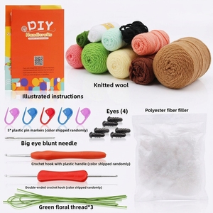Kit de Crochet en Fibre Acrylique Thème Animaux le Plus Vendu – Ensemble DIY pour Crocheter, Cadeau Personnalisable, Pièce Décorative - Product Image 5