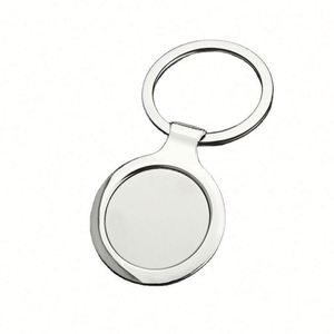 WSY878 <b>Custom</b> Logo Blank Sublimation Car Promotional Stainless Steel Metal Blank Keychain Home Keyring for Promotion Gift - Product Image 2
