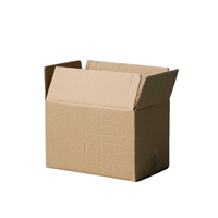 Boîtes en carton d'expédition RSC ondulées à double paroi robustes personnalisées, pliables, écologiques, plastification mate portable