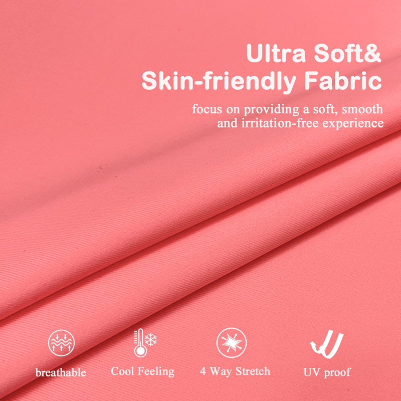 Nylon Spandex Fabric Cool Feel Single 4 Way Stretch Knit UV Protection Fabric For Yoga Sportswear Swimwear