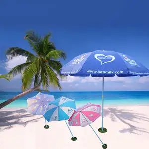 Gut ausgeführter Outdoor-Sonnenuntergang Digital-Oem chinesische Herstellung Einzelhandel Sonnenschirm Regenschirm Strand winddicht