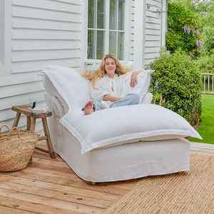 Housse de canapé simple en tissu blanc style nordique, lavable, pour salon, hôtel ou villa, pour appartement et canapé-lit modulaire, fauteuil - Product Image 1