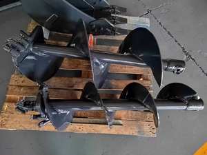 Accessoires pour pelle hydraulique, chargeuse compacte et pelle rétrocaveuse SJ6000 : Tarière hydraulique pour forage de trous - Product Image 6