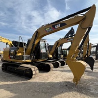 Excavatrice sur chenilles d'occasion CAT312D, 12 tonnes, marque japonaise d'origine, excavatrice de construction de taille moyenne, faible nombre d'heures, bon état, moteur d'origine