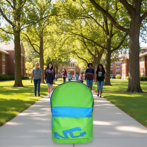 Mochila Nicksclub Modelo 1636 de 20L, Antirrobo, con Rayas, Material Oxford, Mochila Escolar para Niñas - Product Image 2