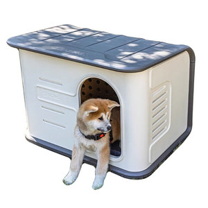 Kinying High Quality Outdoor Dog <strong>Kennel</strong> Waterproof Plastic Pet House Button Closure Solid Pattern High-Durable Stackable <strong>Kennel</strong>
