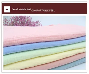 Couches pour bébés 100% coton biologique peigné, en mousseline tissée, <span class=keywords><strong>double</strong></span> couche, crêpe, <span class=keywords><strong>double</strong></span> face, respirantes, écologiques, unies, poids moyen - Product Image 3