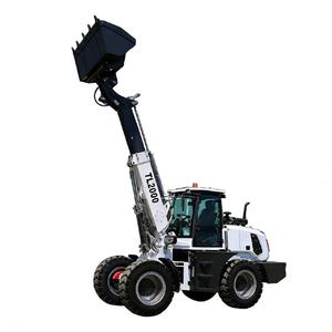 Chargeur télescopique diesel 4x4 avec attache rapide hydraulique, chargeuse sur pneus multifonctionnelle pour l'agriculture et la construction - Product Image 2