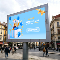 Layar LED Tetap Luar Ruangan IP65 Tahan Air P4 P5 Kecerahan Tinggi 5000nit untuk Iklan Billboard