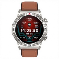 Jam Tangan Pintar Olahraga Luar Ruangan KC80 Baru Layar AMOLED 1,43 Inci Baterai 450mAh 4 Hari Asisten Suara AI Magnetik Kompas IP65