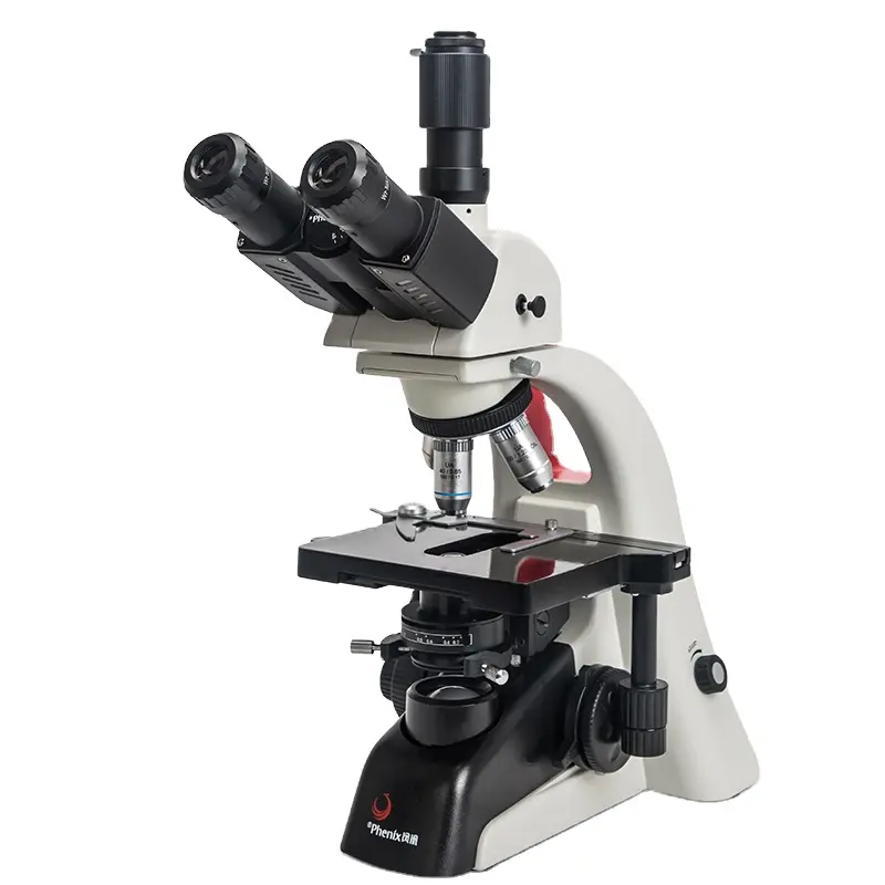 Phenix Профессиональный 40X-1600X Ахроматический объективный анализ живой Крови медицинский тринокулярный биологический микроскоп для патологии