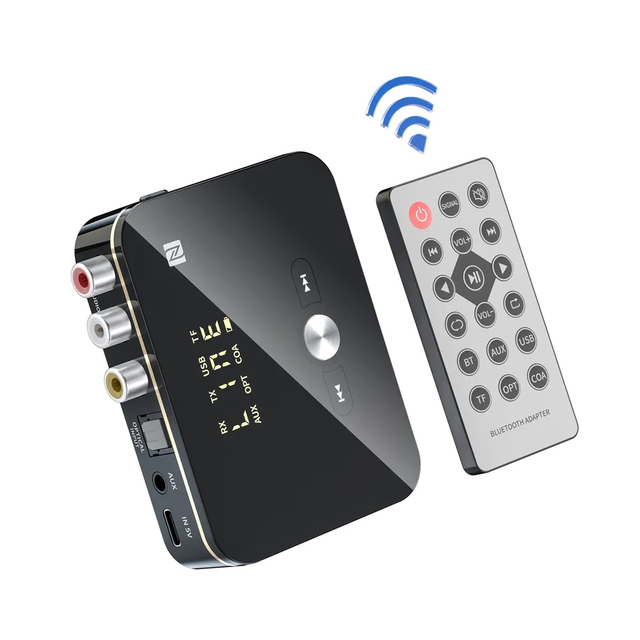 Wireless Bt Receiver 5.0 Home Theater Audio Music Adapter Transmitter and Receivers 2 in 1