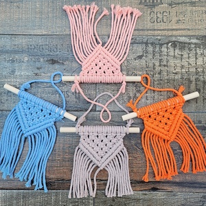 Kit de Material para Tejer <span class=keywords><strong>Mini</strong></span> Tapiz de 3 Piezas, Superventas Transfronterizo, Material de Poliéster para Manualidades, Regalo Bohemio Hecho a Mano con Tutorial - Product Image 4