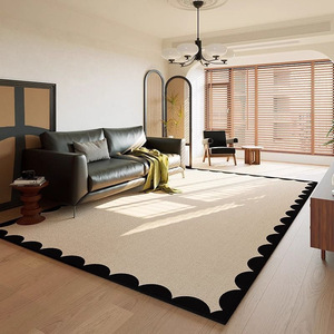 Alfombra moderna <span class=keywords><strong>de</strong></span> terciopelo <span class=keywords><strong>de</strong></span> cristal crema <span class=keywords><strong>de</strong></span> fácil cuidado resistente al desgaste antideslizante hecha a máquina <span class=keywords><strong>de</strong></span> poliéster para mesa <span class=keywords><strong>de</strong></span> centro <span class=keywords><strong>de</strong></span> sala <span class=keywords><strong>de</strong></span> estar - Product Image 1