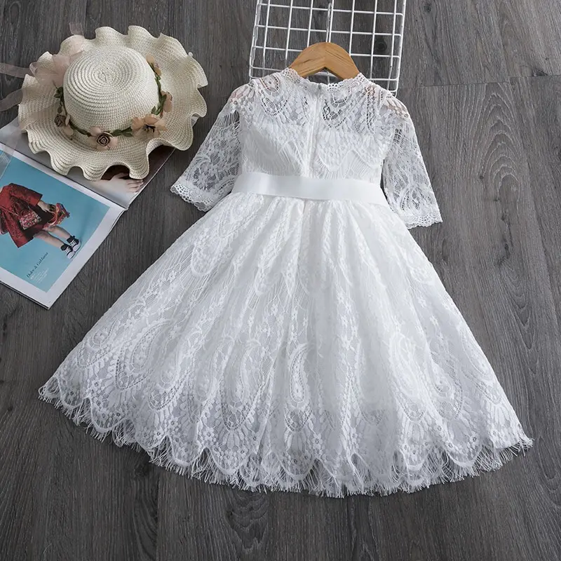 Best Selling Factory Summer Girl Lace Dress Baby Kids Wholesale Dress