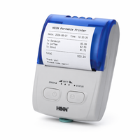 Printer Thermal Mini Portabel 58mm Kecepatan Tinggi 90mm/s Mesin Billing POS Baterai 1500mAh Multibahasa 1D/2D