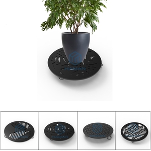Déplacement d'usine en métal avec des roues plantent le chariot de chariot pour des arbres de jardin et des boîtes de planteur - Product Image 5