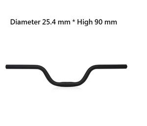 Manillar curvo de aluminio para bicicleta de montaña, barra de manillar de 50mm, acero, barato - Product Image 6