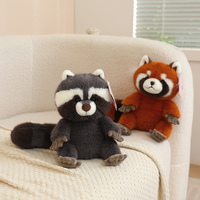Peluche de raton laveur mignonne en gros, jouet en peluche doux et moelleux en forme d'animal