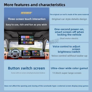 Trendy Elf L6 24-25 Modèle <span class=keywords><strong>TV</strong></span> Écran de divertissement de siège arrière électrique avec USB GPS Android Auto Écran partagé 17.3 pouces DSP Stéréo - Product Image 5