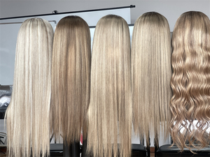 Pelucas de cabello humano con encaje frontal personalizado HD 13*5 Color marrón con resaltado de color rubio 20 pulgadas para mujeres - Product Image 5