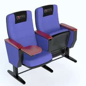 厂家批发EVO6605MB礼堂椅子梯子排联合教室座位学校多媒体演讲厅剧院家具