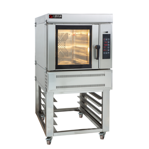 Four à convection commercial à 5 plateaux, à air chaud et vapeur, pour boulangerie, idéal pour la cuisson du pain - Product Image 1