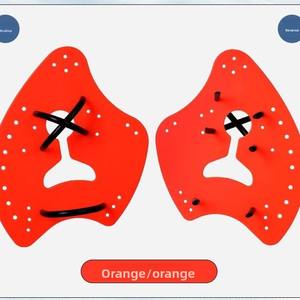 Aletas de entrenamiento de natación profesionales para adultos y niños, estilo hacha, Palma de goma para práctica de carrera de brazo automático - Product Image 3