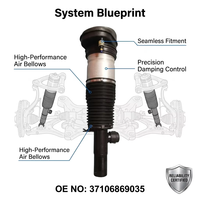 Amortisseur de suspension pneumatique avant pour BMW X5 G05 X6 G06 G07 G18 Airmatic 37106869035 Amortisseur réglable