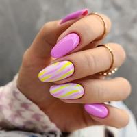 24 faux ongles ovales de luxe en acrylique, colorés, à fleurs 3D en relief, style européen et américain, couvrants et amovibles