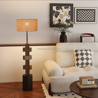 Nouvelle Lampe de Sol Moderne en Bois à LED avec Base E27, Éclairage Haut de Gamme pour Salon, Chambre à Coucher, Chevet, Bureau et Utilisation Hôtelière