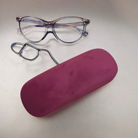 Vente flash : Étui personnalisé en velours et cuir/étui pour carte graphique, boîte de rangement pour lunettes, coffret cadeau, étui en fer pour lunettes de soleil et lunettes optiques