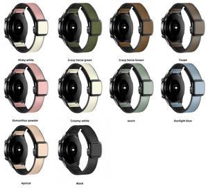 สายนาฬิกาซิลิโคน20มม. 22มม. สำหรับ Samsung <span class=keywords><strong>Galaxy</strong></span> <span class=keywords><strong>Watch</strong></span> 7 6 5 <span class=keywords><strong>5pro</strong></span> 4ตะขอแม่เหล็กสำหรับ Huawei GT6 GT5 <span class=keywords><strong>5PRO</strong></span> 4 - Product Image 5
