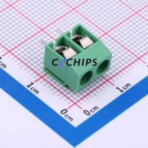 MX126-5.0-02P-GN01-Cu-S-A Screw Terminal Block Through hole Component (THT),P=5mm Connector 1x2P 5mm Green Through Hole - Product Image 1