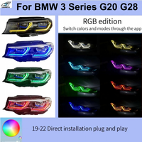 Phare laser DRL multicolore RVB LT pour BMW Série 3 G20 G21 G28 19-22 12V – Nouveau kit de remplacement Plug & Play