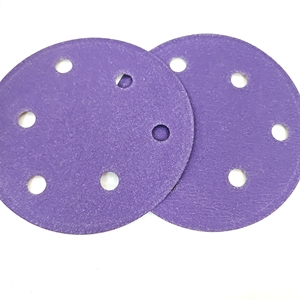 Günstige Großhandel Schleifpapier Lila Keramik Schleif scheibe 150mm 6 Zoll Klett papier mit guten Waren - Product Image 4