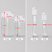 Mini flacon pulvérisateur portable rechargeable pour cosmétiques, parfums, shampoings, perruques, format de poche, créatif et personnalisé, avec porte-clés