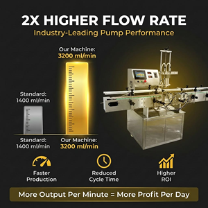 Machine de remplissage entièrement automatique à 4 têtes à pompe magnétique pour bouteilles en verre et produits chimiques 3500 ml – Nouvelle version améliorée pour optimiser votre production - Product Image 3