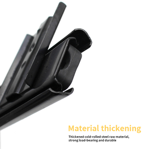 Glissière de clavier <span class=keywords><strong>à</strong></span> roulement <span class=keywords><strong>à</strong></span> billes en acier laminé <span class=keywords><strong>à</strong></span> froid de 27/35 mm de largeur, extension 3/4, tiroir d'ordinateur <span class=keywords><strong>pour</strong></span> chambre/hôtel, <span class=keywords><strong>plateau</strong></span> moderne de 14 pouces - Product Image 5