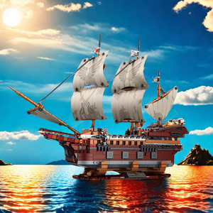 Kit de Modélisme Bateau <span class=keywords><strong>à</strong></span> Voile en Plastique 2284 Pièces, Jouet de Construction Navale pour Enfants, Ensemble de Blocs de Construction du Navire Historique Mayflower - Product Image 2