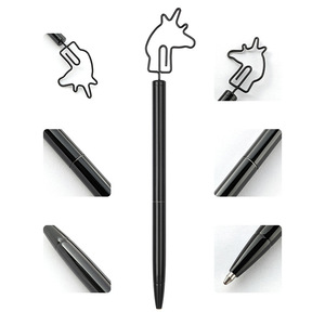 Nouveaux stylos à bille en métal fantaisie avec logo et clip de dessin animé - Product Image 5