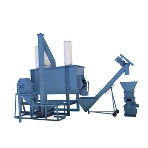 Factory price animal feed plant 1-2t/h poultry feed production line machine