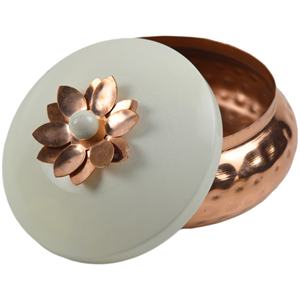 Pot de décoration ironique plaqué et peint, Pots à biscuits et récipient en métal, Design idéal pour la maison et l'hôtel, conception de pot à bonbons - Product Image 2