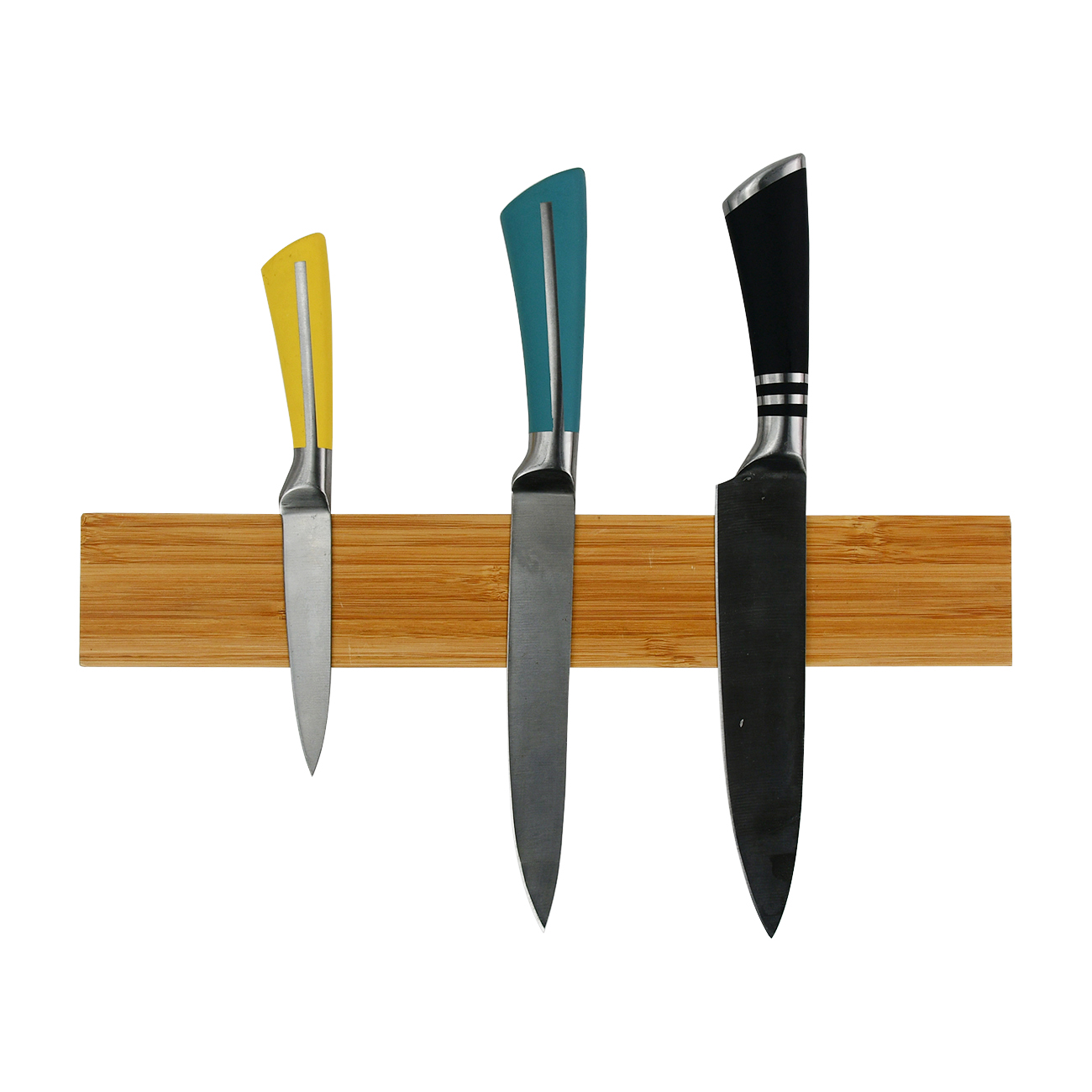 Wooden Magnet Wall Magnetic Knife Holder 8''-24 Inch Heavy Duty Bamboo Knives Strip for Organizing your Kitchen
