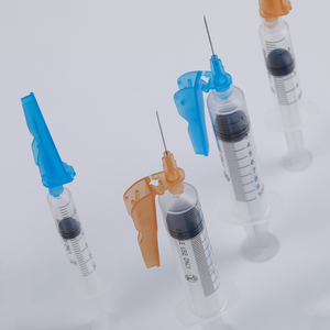 Jarum suntik <span class=keywords><strong>Luer</strong></span> Slip <span class=keywords><strong>Luer</strong></span> steril plastik sekali pakai medis dengan jarum pengaman - Product Image 4