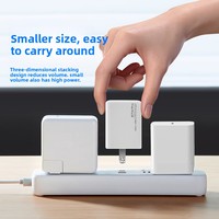 Adaptateur de chargeur portable rapide GaN 67W ignifuge pliable Type-C pour ordinateur portable iPad Macbook 15/16/17/Pro Max