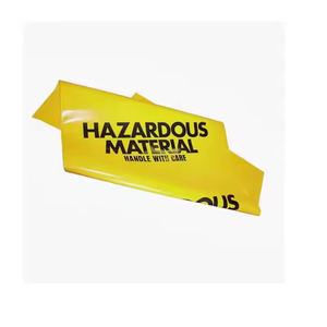 Bolsas amarillas para residuos peligrosos, bolsas portátiles de plástico amarillo resistente para basura médica, bolsas para basura - Product Image 4