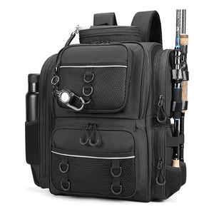 Waterproof Oxford <b>Tackle</b> Backpack with Rod Holders and Lure Bag <b>Fishing</b> Backpack - Product Image 1