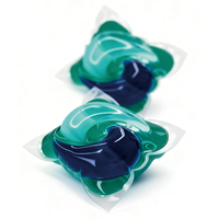 Capsules de lessive double couche 17g/20g en gros, capsules de lavage 4-en-1 à parfum longue durée