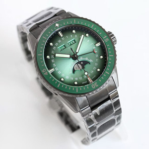 Reloj de Hombre Mecánico Automático de Lujo con Correa de Acero Inoxidable, Diseño Exclusivo, Fase Lunar, <span class=keywords><strong>Calendario</strong></span> Completo - Product Image 4